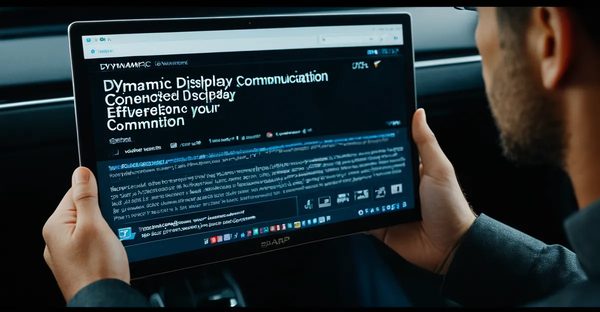 Affichage dynamique et écran connecté :boostez votre communication efficace